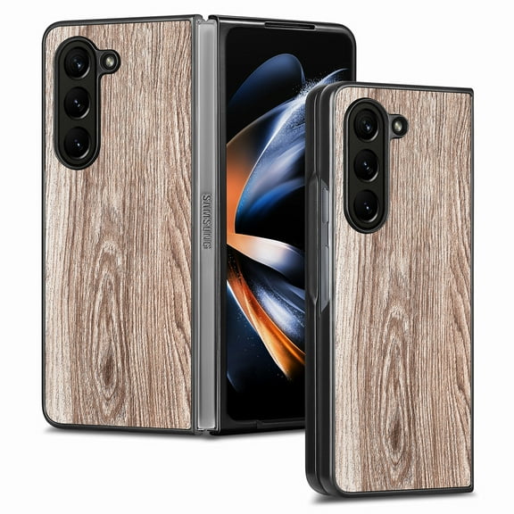 Nalacover for Samsung Galaxy Z Fold 5 Case, Wooden Patterned Shockproof Luxury Folded Anti-Scratch Camera & Screen Raised Protection Phone Cover for Samsung Z Z Fold5 2023,
Woodcut