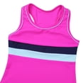 thumbnail image 5 of Yruioon Girls Two-Piece Swimsuit Tankini Bathing Suit Summer Sleeveless Top with Shorts Swimwear Set Rose 14, 5 of 7