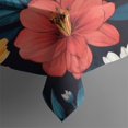 thumbnail image 5 of Pioneer Flower Floral Print Pattern Square Tablecloth,Waterproof Square Table Cover,Wipeable Spillproof Washable Table Cover for Home Kitchen Party Decor 52"x52"(132x132cm), 5 of 6