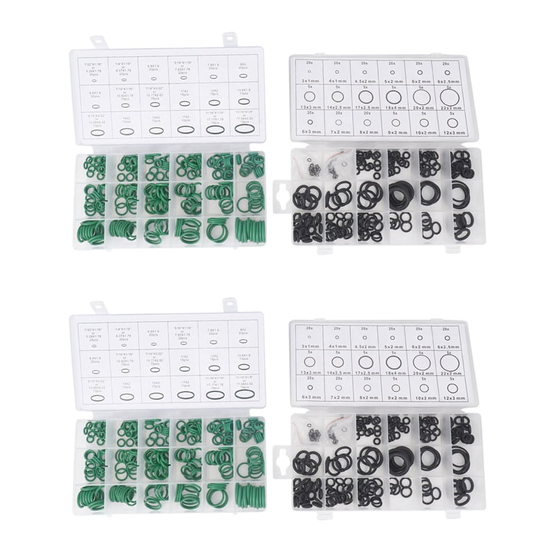 990PCS 36 Sizes ORing Kit Black&Green Metric O Ring Seals Rubber O