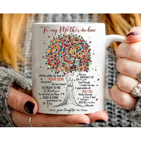 

Familyloveshop LLC To My-Mother-In Law Coffee Mug Mothers Day Gifts Mothers Day Mug Gift For Mom Mom Coffee Ceramic Mug 11oz 15oz