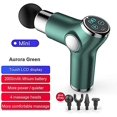 thumbnail image 2 of Pistola de masaje mini pistola de masaje muscular de mano Pistola de fascia de ajuste de 32 velocidades con 4 cabezales de masaje pantalla led verde ultra silenciosa JAMW Sencillez, 2 of 5