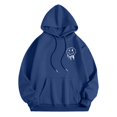 thumbnail image 1 of WILLBEST Sudaderas para Hombre, Sudadera con Capucha y Hombros Descubiertos con Estampado De Cara para Hombre, Sudadera Informal Holgada, Cómoda y A La Moda XXGrande, 1 of 3