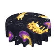 thumbnail image 2 of ZICANCN Round Table Cloths 60 Inch, Cartoon Galaxy Space Astronaut Table Cover Waterproof Washable Outdoor Picnic Tablecloth, 2 of 8