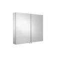 thumbnail image 3 of Croydex Finchley Large Double Door Stainless Steel Medicine Cabinet with Mirror (31.5x26in), 3 of 13