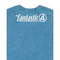 thumbnail image 6 of Marvel Fantastic Four Adult Men or Women Cosplay Short Sleeve T-Shirt Mottled Blue F4, 6 of 7