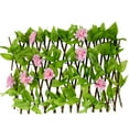 thumbnail image 3 of Expandable Fence Privacy Screen Stretchable Flower Privacy Fence for Balcony Patio Outdoor Garden Backyard Decorations, 3 of 9