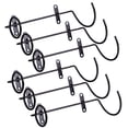 thumbnail image 4 of 6pcs Red Wine Racks Iron Wall Racks Racks Wall Wine Damess Racks (Negro), 4 of 5
