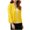 Yellow, variant on Sentmoon Cardigan Sweaters for Women Lightweight Plus Size 3/4 Sleeve Sweaters Solid Color Breathable Loose Knitted Trendy Womens Clothes Fall and Winter Comfy for Coffee Date Sweater XXL