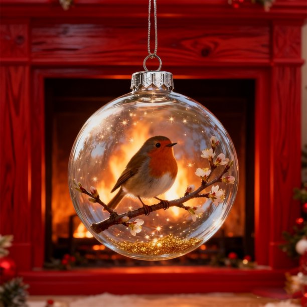 Acrylic Christmas Hanging Decorations 2D Ornaments for Holiday Tree and Home Decor