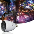 thumbnail image 6 of Gnmfd Christmas Projector Lights Auto Rotating LED Snowflake Santa Lamp, E27 4W Crystal Ball Stage Light for Holiday Birthday Wedding Party Decorations, Christmas Lights Outdoor Indoor, 6 of 7