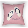 thumbnail image 2 of Surya CC006-2222 Carolina Coastal 22 x 22 x 5 in. Throw Pillow, Pink - Large, 2 of 3