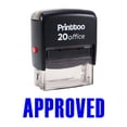 thumbnail image 1 of Printtoo APPROVED Self Inking Rubber Stamp Stamp Office Stationary - Blue, 1 of 1