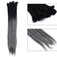 thumbnail image 2 of MesaSe Rallonge de Dreadlocks Ombrée pour Cheveux Hip-Hop Synthétique Résistante à la Chaleur Crochet Tressage Fait Main Rallonge Torsadée Tressage pour Femmes Auburn Foncé 20”-35g, 2 of 5