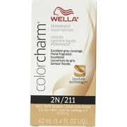 Wella Color Charm Liquid Haircolor 2n/211 Very Dark Brown, 1.4 oz (Pack of 2)
