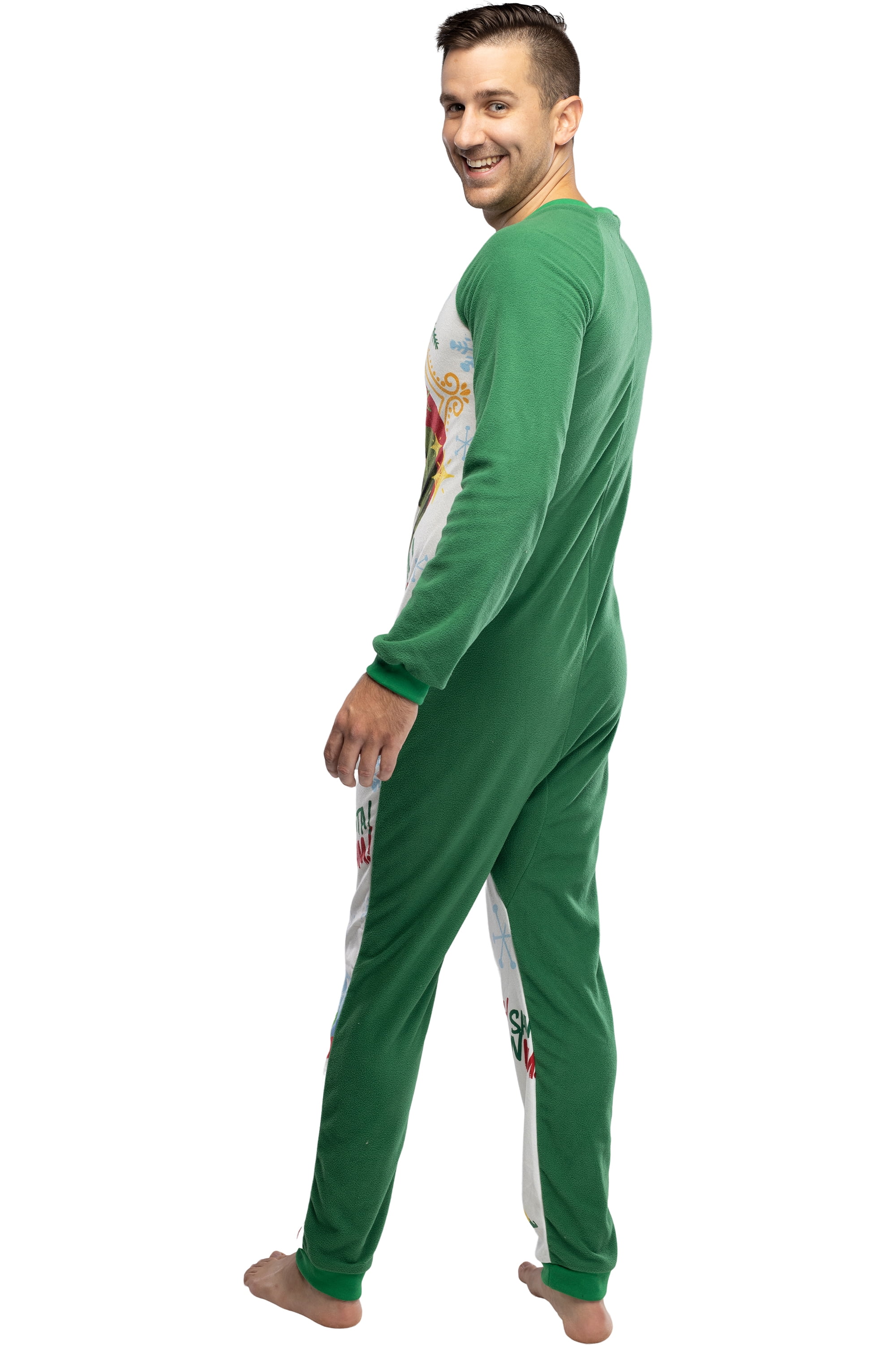 Elf The Movie Men's OMG Santa! I Know Him! One Piece Sleeper Pajama