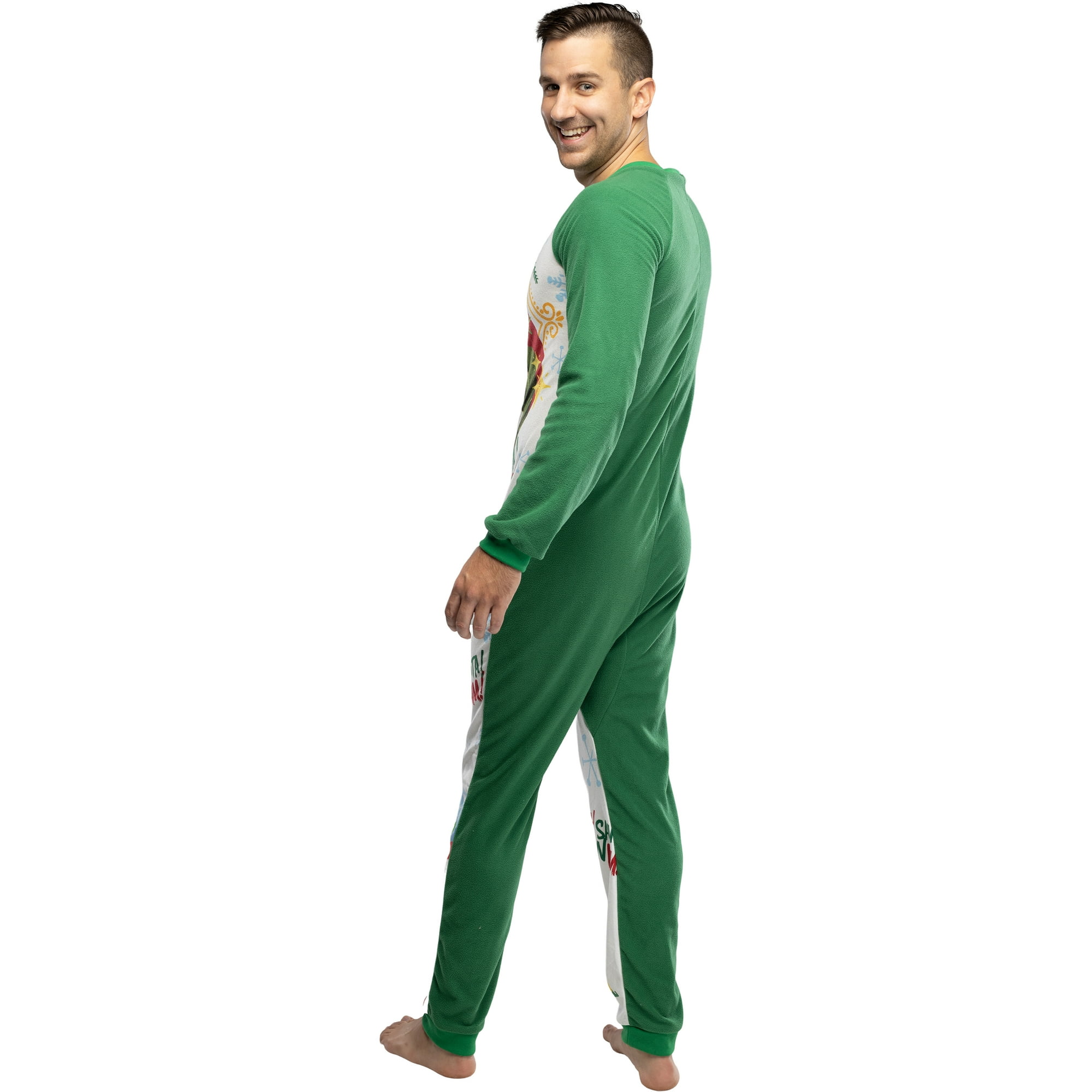 Elf The Movie Men s OMG Santa I Know Him One Piece Sleeper Pajama S M Walmart