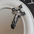 thumbnail image 4 of Y2K Alloy Cross Hairclip for Teens Girl Vintage Hair Clip Hair Barrettes for Side Bangs Lady Hair Styling Tool Headdress White, 4 of 4