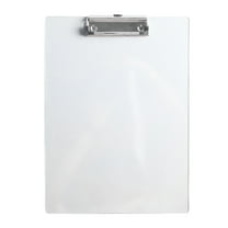 A4 Transparent Writing Pad | Unbreakable PET Acrylic Clipboard | 30x22cm Thickened Splint Board | White Plastic Document Holder | 1-Piece Office Supply