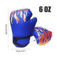 thumbnail image 3 of 1 Paire de Gants de Boxe pour Enfants Ajustables Professionnels en Maille Respirante en Cuir PU Gants de Flamme Gants d'Entraînement de Boxe, 3 of 6