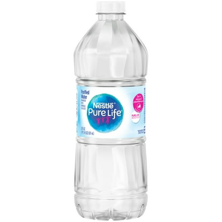 NESTLE PURE LIFE Purified Water, 20-ounce plastic bottle