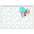 thumbnail image 2 of PinPix 27x19 Custom Cork Bulletin Board Vintage Botanical Turquoise Poster Board Has a Fabric Style Canvas Finish, Framed in Vintage Botanical Turquoise, by ArtToFrames (PinPix-1594), 2 of 5