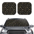 thumbnail image 2 of Fotbe Gold Dog Paw 2-Piece Car Windshield Sun Shade | Sun Blocker for Car Windshield | Foldable Automotive Interior Accessories for Sun Protection-Medium, 2 of 6