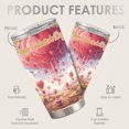 thumbnail image 2 of Candy Cloud Happy Valentine’s Day Tumbler, Stainless Steel Insulated Travel Cup with Lid, Cute Romantic Gift for Her, 2 of 9