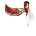 thumbnail image 2 of Wrapables® 100% Charmeuse Silk Square Scarf Neckerchief, Crimson Garden, 2 of 4