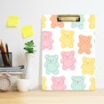 thumbnail image 2 of FORMRS Acrylic Clipboard with Low Profile Clip Standard A4 Letter Size, 12.5" x 9", Cute Gummy Bears Pattern, 2 of 8