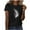 Black, variant on Essentials Womens Tees Tops Basic Shirts Summer Feather Print Short Sleeve Crewneck Slim Fall Fashion Y2K Clothes 2025