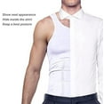 thumbnail image 4 of Mens Compression Tank Top Slimming Body Shaper Vest Shirts Abs Slim Gym, 4 of 6
