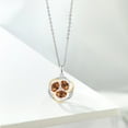 thumbnail image 4 of Gem Stone King 925 Silver and 10K Yellow Gold Ecstasy Mystic Topaz and White Lab Grown Diamond Pendant Necklace for Women | 1.54 Cttw | Gemstone November Birthstone | Oval 6X4MM | With 18 inch Chain, 4 of 4
