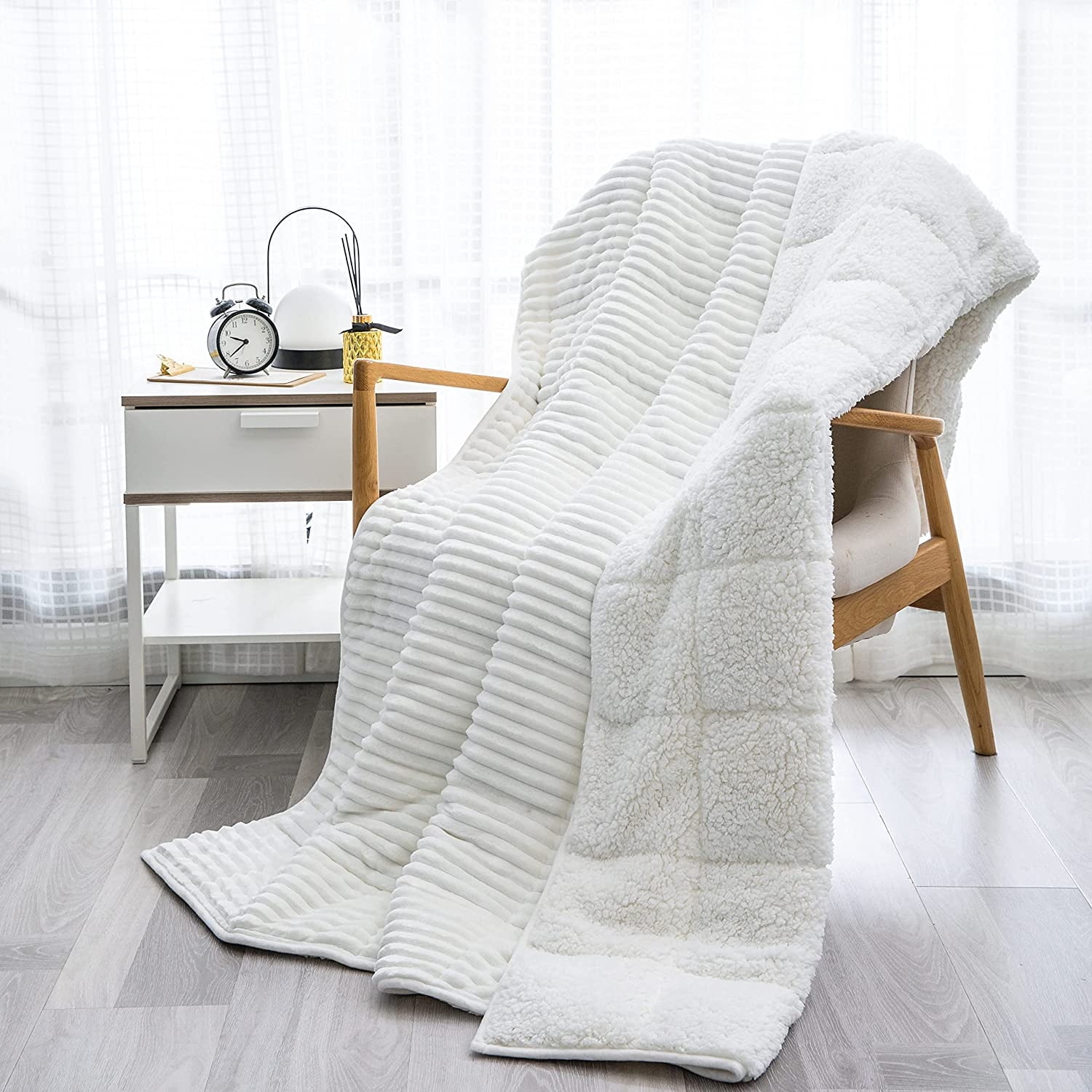 Sivio Sherpa Fleece Weighted Adult Blanket 15lbs Nepal Ubuy