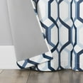 thumbnail image 4 of Sun Zero Arlo 2-Piece Textured Thermal Insulated Room Darkening Grommet Curtain Panel Pair, Blue Geometric, 40"W x 84"L, 4 of 8