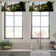thumbnail image 4 of LALILO Kitchen Curtain Valance Castle Castle Castle Ancient Rod Pocket Window Curtain 52"x 18" Set of 2, 4 of 7