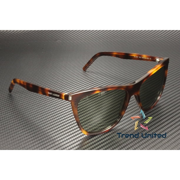 SAINT LAURENT SL 526 002 Cat Eye Acetate Havana Green 58 mm  display picture 1
