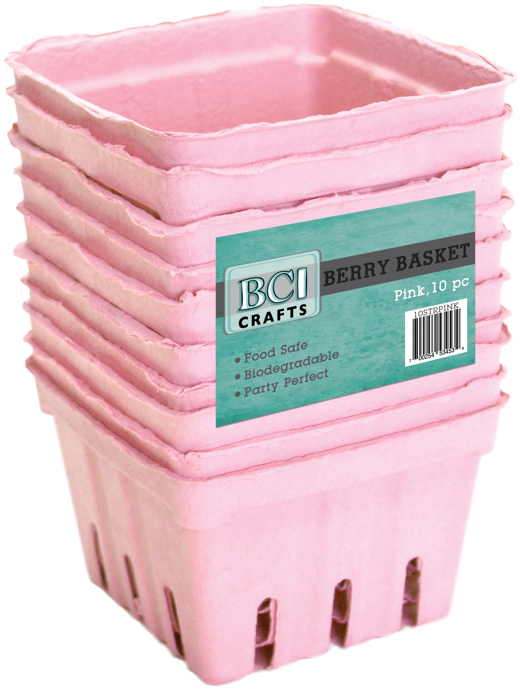 BCI Crafts Berry Basket 10/PkgPink