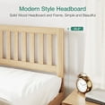 thumbnail image 2 of Novilla 12" Bed Frame Wood Bed Frame Twin with Headboard,White Wood Bed Frame Foundation with Wood Slat Support, No Box Spring Needed, Easy Assembly, 2 of 7