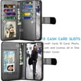 thumbnail image 2 of Tekcoo Wallet Case for iPhone 12 Pro Max / iPhone 12 Mini 2020 Luxury ID Cash Credit Card Slots Holder Carrying Pouch Folio Flip PU Leather Cover [Detachable Magnetic Hard Case] Lanyard - Black, 2 of 6