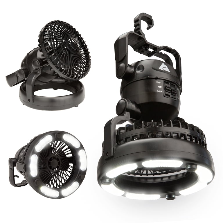 Ozark Trail Camping Lantern with Adjustable Fan, 145 Lumens