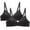 Black, variant on 2PC Bras for Women Seamless Wire Free Underwear Smooth Cups Full Coverage Lightly Lined Padding Comfort T-Shirt Bra