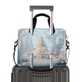 thumbnail image 2 of 16" Laptop Briefcase for Work Travel Laptop Shoulder Bag Carrying Handbag Laptop Case Christmas Tree in The Snow, 2 of 8
