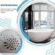 thumbnail image 5 of Colector de pelo para drenaje de suelo de ducha, cubierta para fregadero de cocina, filtro adhesivo, dormitorio doméstico, lavadero, baño, redondo, 12 piezas Kearding HA059368-01B, 5 of 7