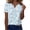 #615Blue, variant on Womens Floral Short Sleeve V Neck T Shirts Summer Tops Basic Tees Casual Blouses Trendy Fashion Clothes