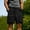 A_ Black, variant on Men's American Style Loose Cargo Shorts, Quick Dry Ice Silk Fabric, Plus Size Friendly Shorts Khaki M