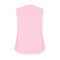 thumbnail image 7 of AherBiu Tank Tops for Women Sleeveless V Neck T Shirts Ruched Summer Casual Loose Basic Tees Solid Color, 7 of 7