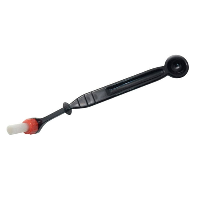 Bend Head Nylon Coffee Machine Cleaning Brush Cleaner Tools for Semi-automatic Espresso Coffee Maker Machine Outlet Filter (Black)