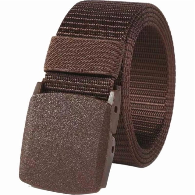 Lttoisl Durable Nylon Canvas Tactical Belt for Men, Heavy Duty Military Style Web Belt, Quick Release Metal Buckle, 47 Inch Adjustable Pant Strap for Work, Hiking, Outdoor Sports