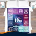 thumbnail image 2 of LHSHID 10 Year Old Girl Gift Ideas Gifts for 10 Year Old Girls Blanket 10th Birthday Gifts for Girls 10th Birthday Decorations for Girls Throw Blankets 40"x50", 2 of 7
